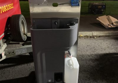 portable sink hire outdoors