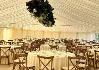 table and chair tablecloths in marquee